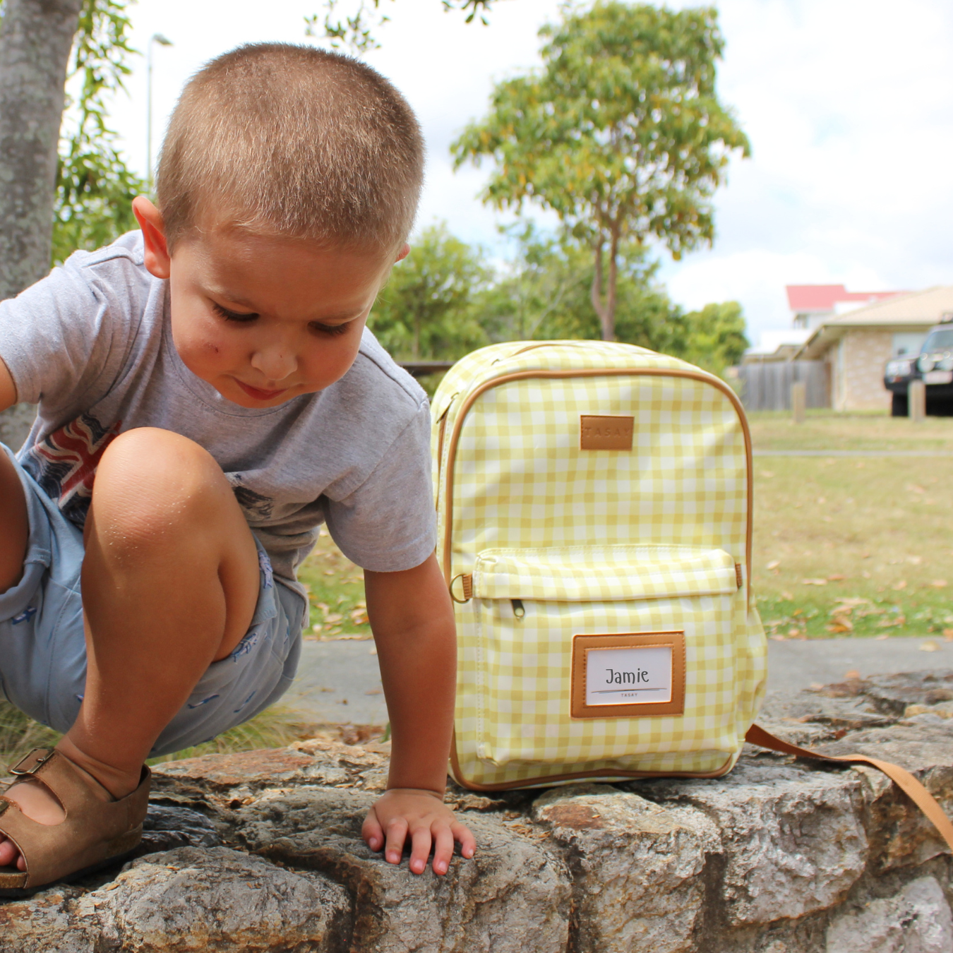 Checkered Backpack - Image 5